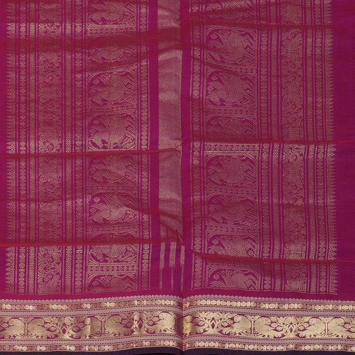 Hayagrivas Magenta-Pink Kanchi Silk Cotton Saree KSBE124C6-21