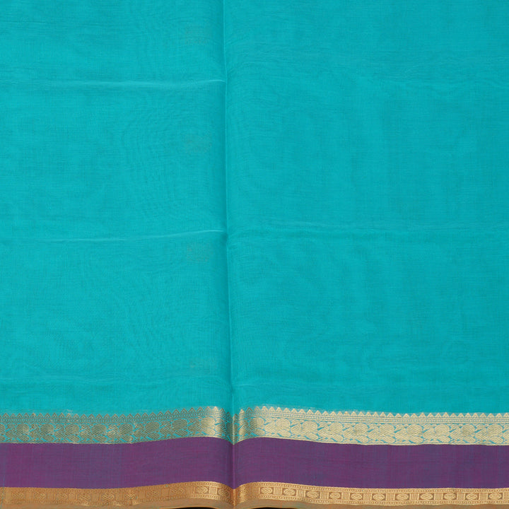 Hayagrivas Sky Blue Kanchi Silk Cotton Saree KSBE124C6-4