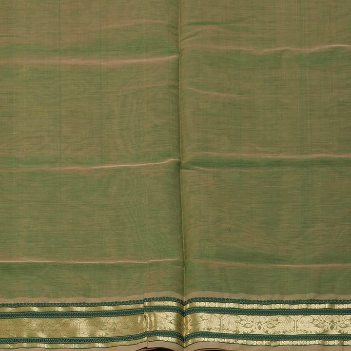 Hayagrivas Elaichi Green Kanchi Silk Cotton Saree KSBE124C6-7
