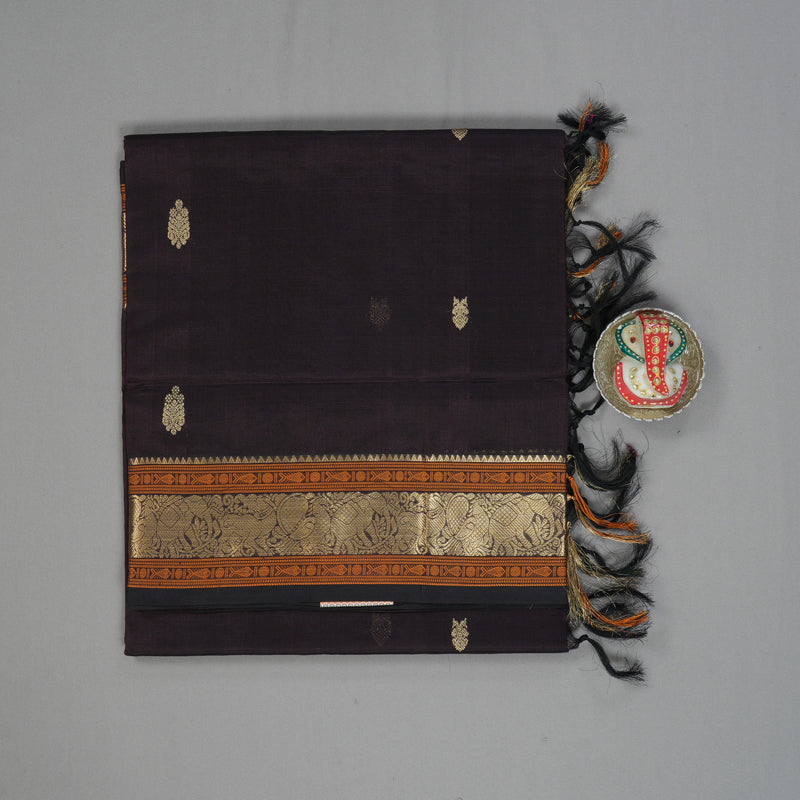 Hayagrivas Nagapazham Kanchi Silk Cotton Saree KSBE124C6-9