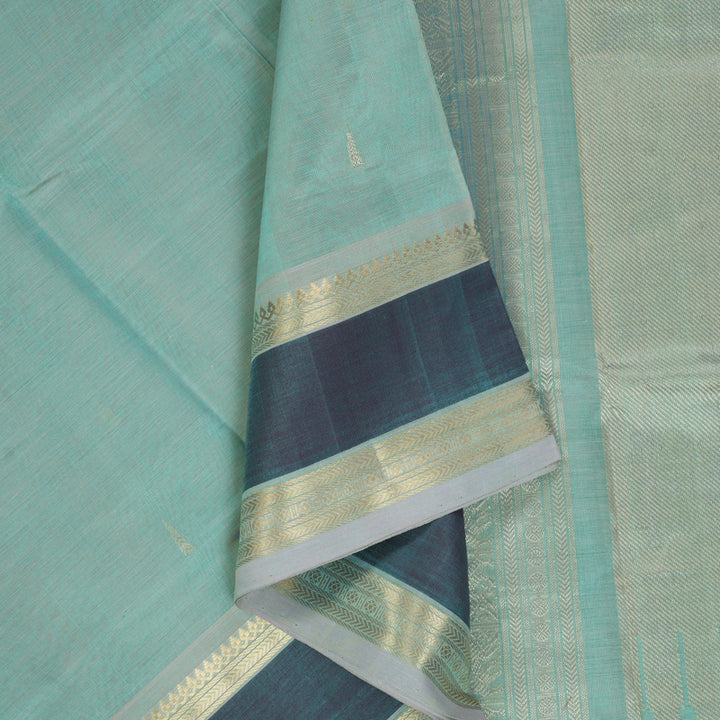 Hayagrivas Powder Blue Kanchi Silk Cotton Saree KSBE124C7-1