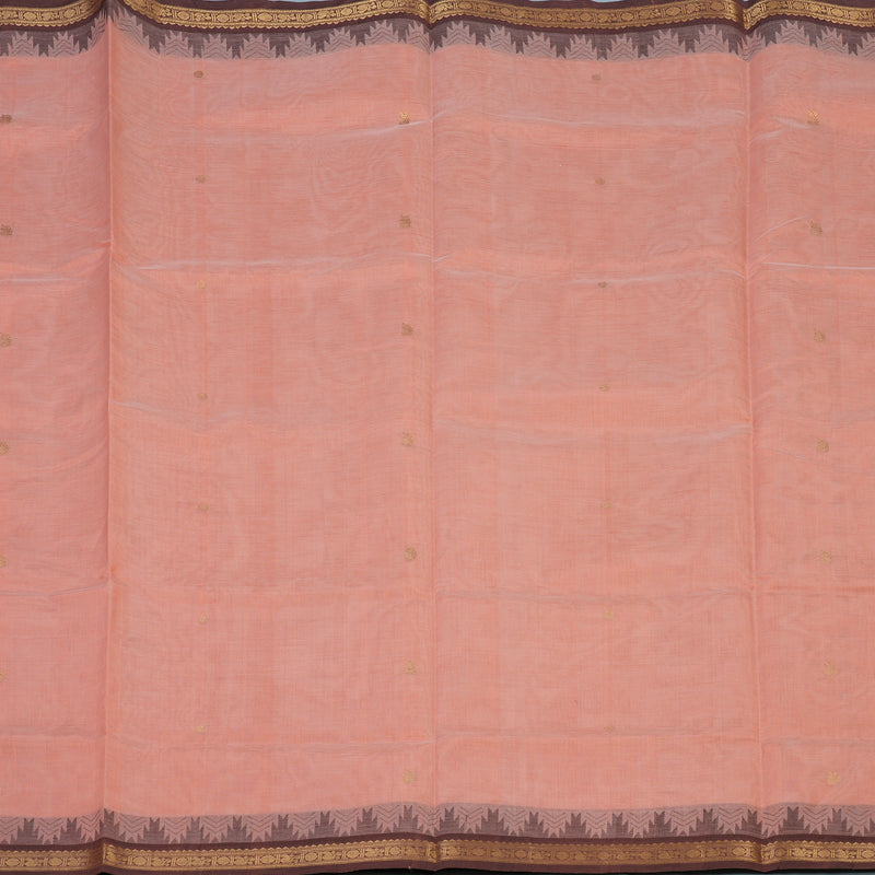 Hayagrivas Peach Pink Kanchi Silk Cotton Saree KSBE124C7-11