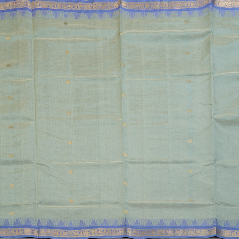 Hayagrivas Powder Green Kanchi Silk Cotton Saree KSBE124C7-12