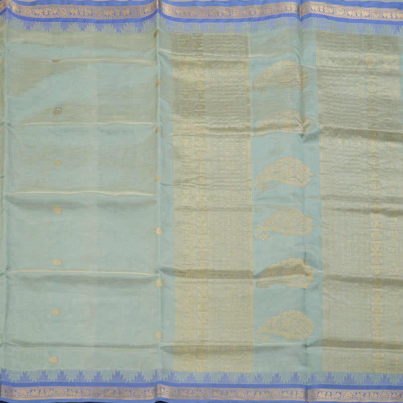 Hayagrivas Powder Green Kanchi Silk Cotton Saree KSBE124C7-12