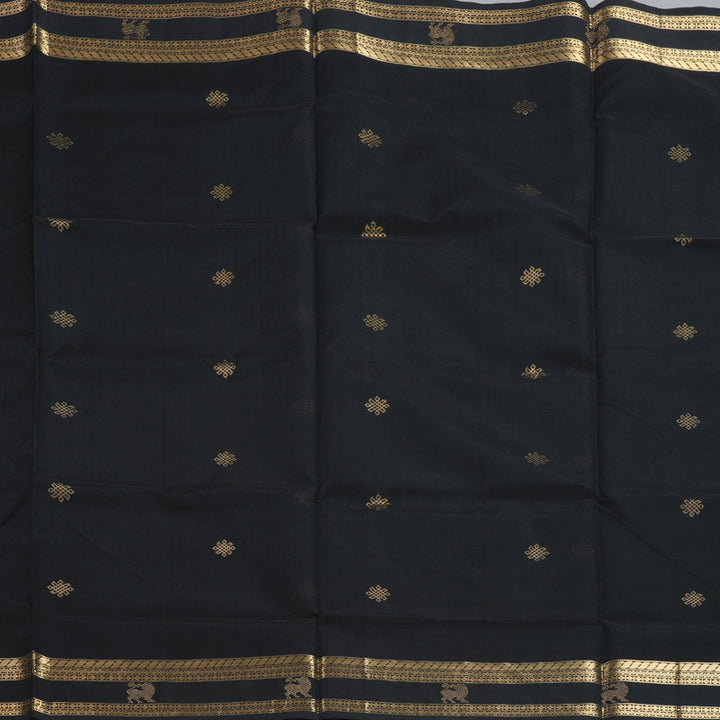 Hayagrivas Black Kanchi Silk Cotton Saree KSBE124C7-15