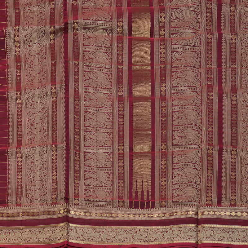 Hayagrivas Araku Maroon Kanchi Silk Cotton Saree KSBE124C7-16