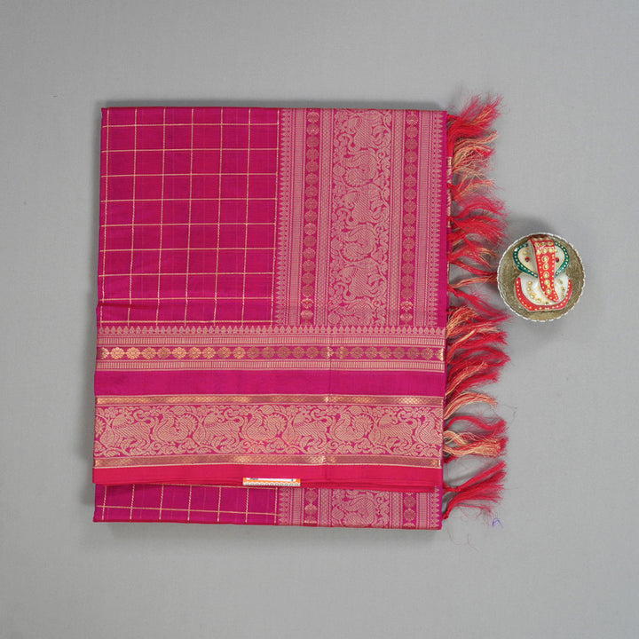 Hayagrivas Rani Pink Kanchi Silk Cotton Saree KSBE124C7-2