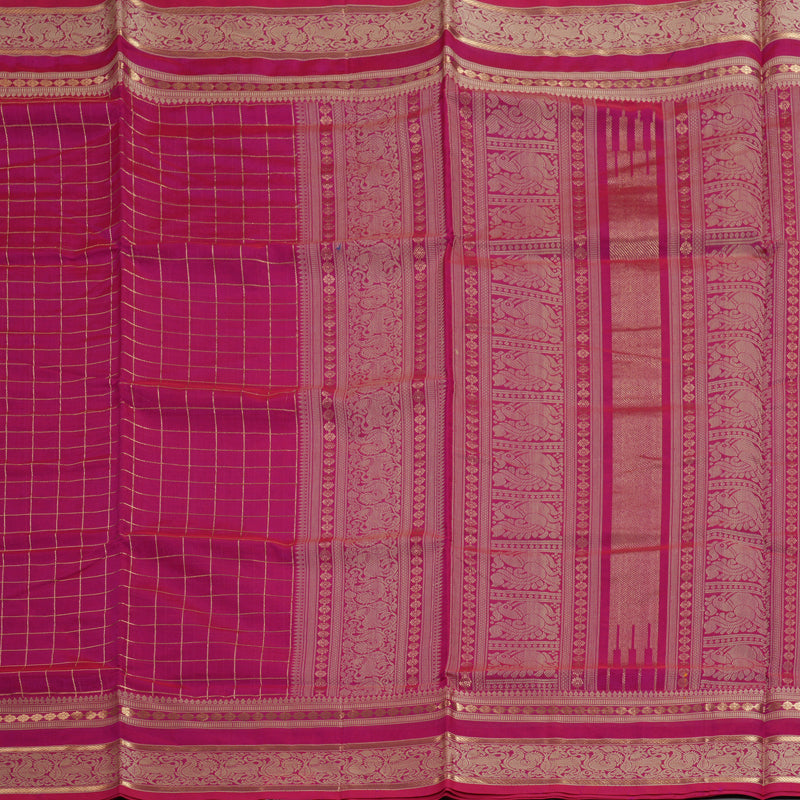 Hayagrivas Rani Pink Kanchi Silk Cotton Saree KSBE124C7-2
