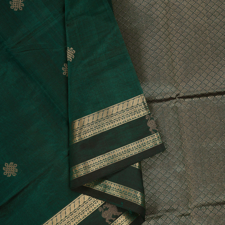 Hayagrivas Karpaga Pachai Kanchi Silk Cotton Saree KSBE124C7-6