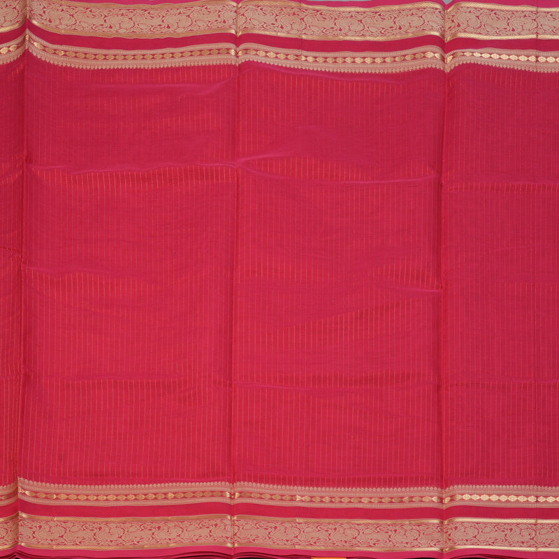 Hayagrivas Tomato Pink Kanchi Silk Cotton Saree KSBE124C7-9