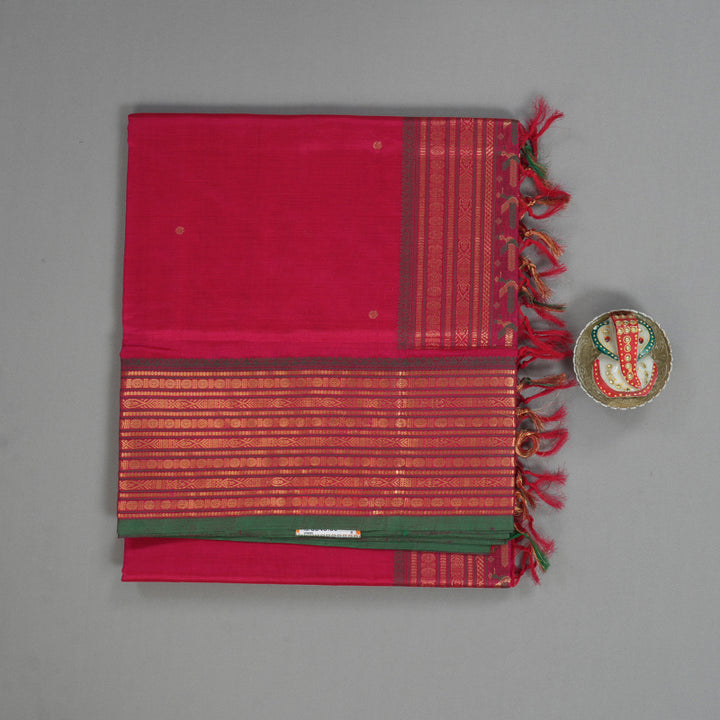 Hayagrivas Pink Kanchi Silk Cotton Saree KSBE124C8-1