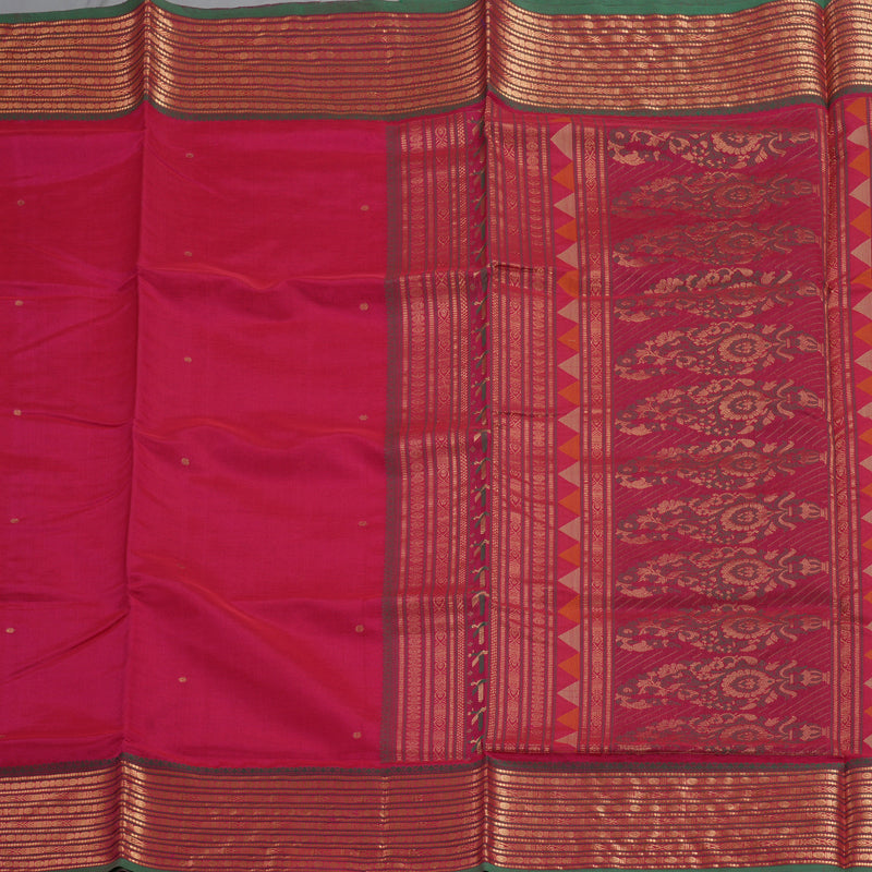 Hayagrivas Pink Kanchi Silk Cotton Saree KSBE124C8-1