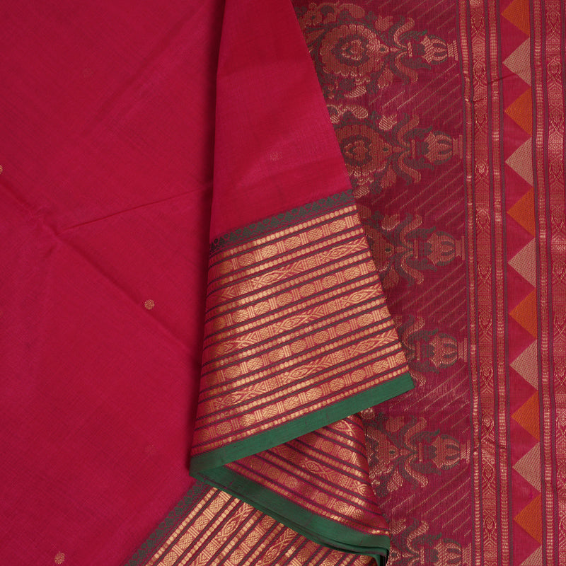 Hayagrivas Pink Kanchi Silk Cotton Saree KSBE124C8-1