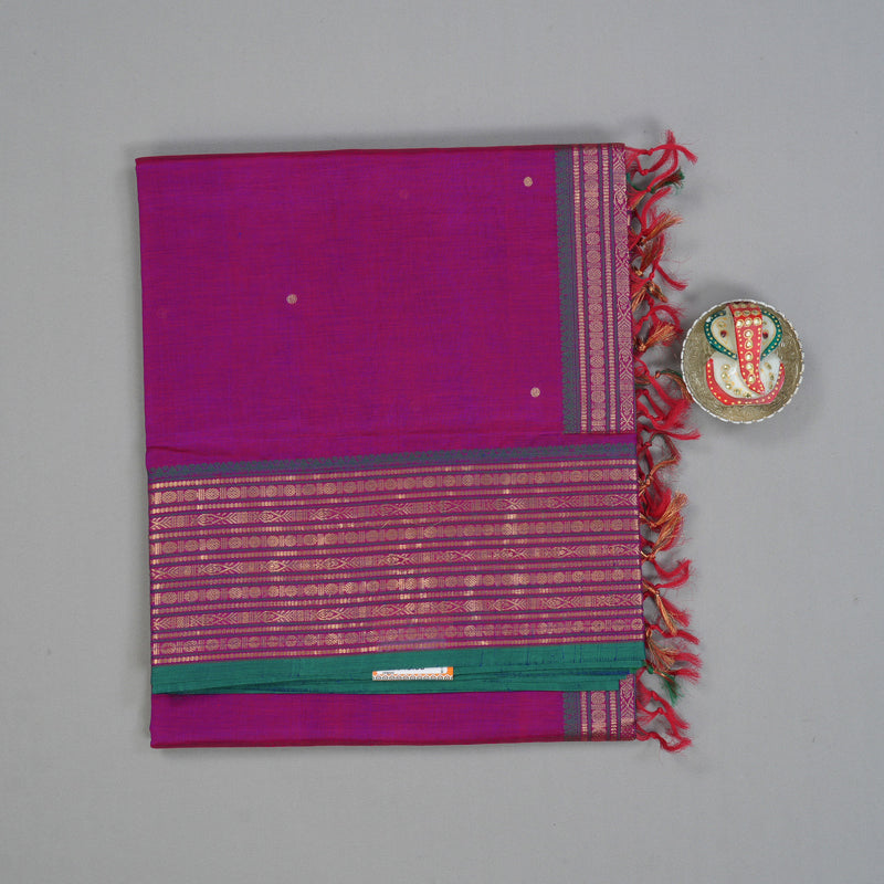 Hayagrivas Purple Kanchi Silk Cotton Saree KSBE124C8-12