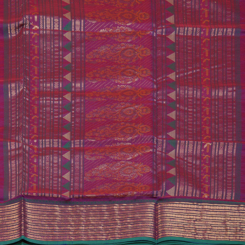 Hayagrivas Purple Kanchi Silk Cotton Saree KSBE124C8-12