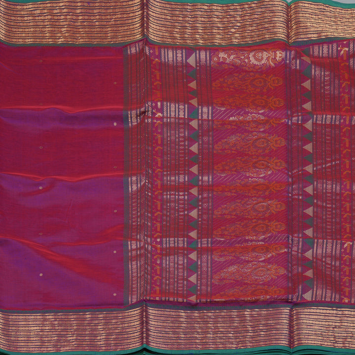 Hayagrivas Purple Kanchi Silk Cotton Saree KSBE124C8-12