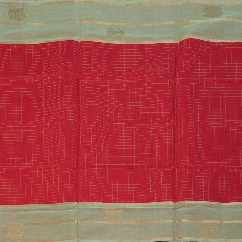 Hayagrivas Tomato Red Kanchi Silk Cotton Saree KSBE124C8-17