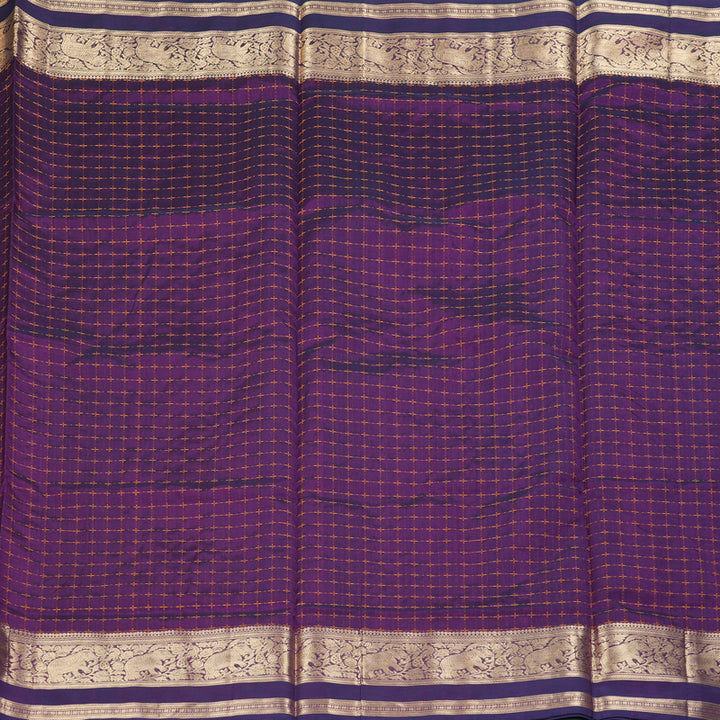 Hayagrivas Purple Kanchi Silk Cotton Saree KSBE124C8-21