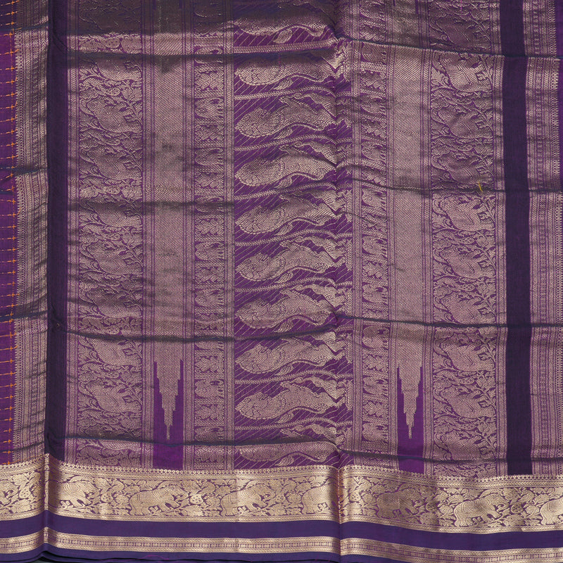 Hayagrivas Purple Kanchi Silk Cotton Saree KSBE124C8-21