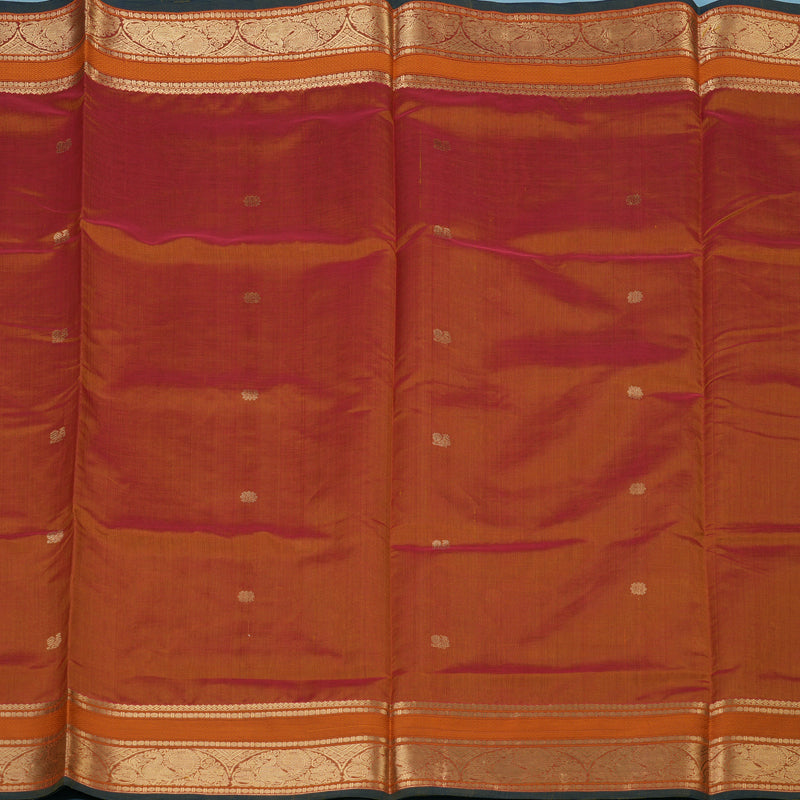Hayagrivas Golden Orange Kanchi Silk Cotton Saree KSBE124C8-27