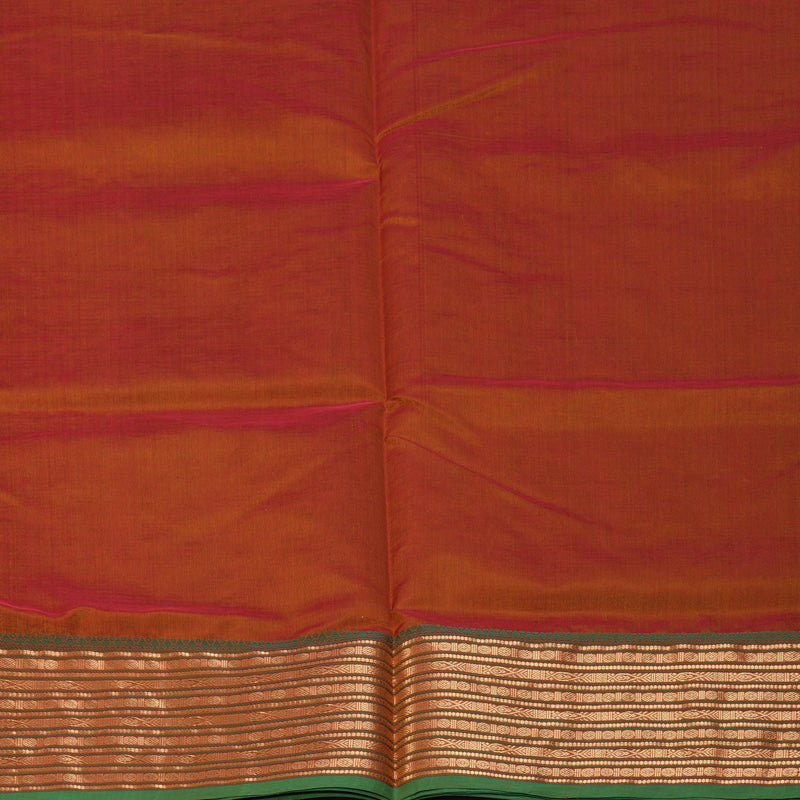 Hayagrivas Sunset Orange Kanchi Silk Cotton Saree KSBE124C8-28