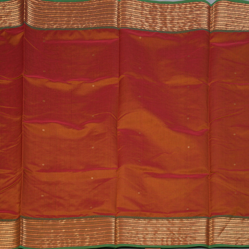 Hayagrivas Sunset Orange Kanchi Silk Cotton Saree KSBE124C8-28