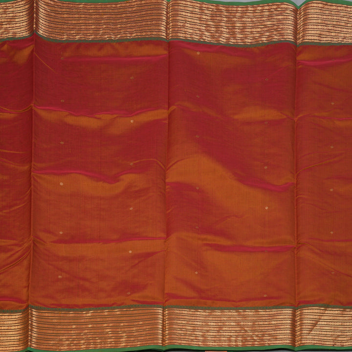 Hayagrivas Sunset Orange Kanchi Silk Cotton Saree KSBE124C8-28