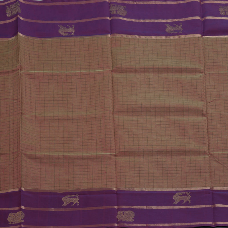 Hayagrivas Olive Green & Pink (Shot Colour) Kanchi Silk Cotton Saree KSBE124C8-29