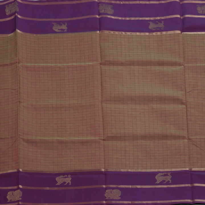 Hayagrivas Olive Green & Pink (Shot Colour) Kanchi Silk Cotton Saree KSBE124C8-29