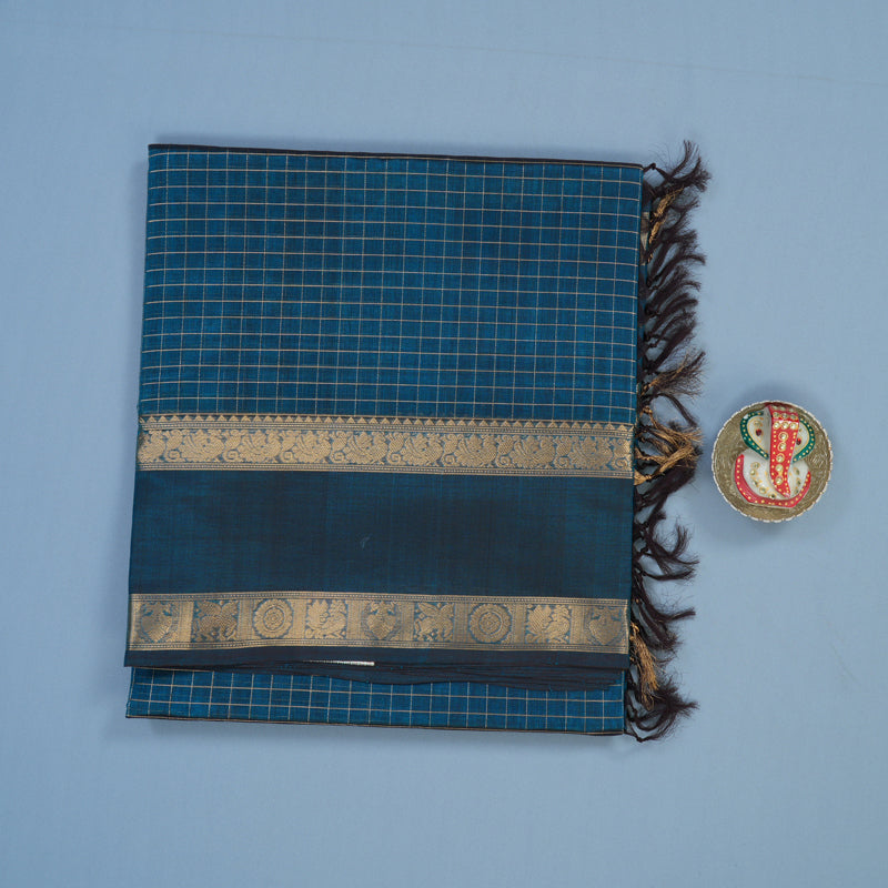 Hayagrivas Ramar Blue Kanchi Silk Cotton Saree KSBE124C8-31