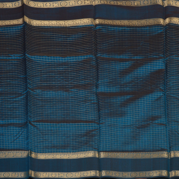 Hayagrivas Ramar Blue Kanchi Silk Cotton Saree KSBE124C8-31