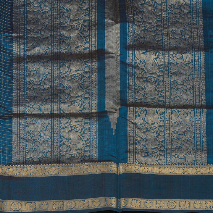 Hayagrivas Ramar Blue Kanchi Silk Cotton Saree KSBE124C8-31