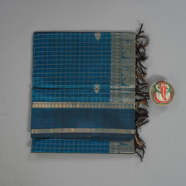 Hayagrivas Rama Blue Kanchi Silk Cotton Saree KSBE124C8-32