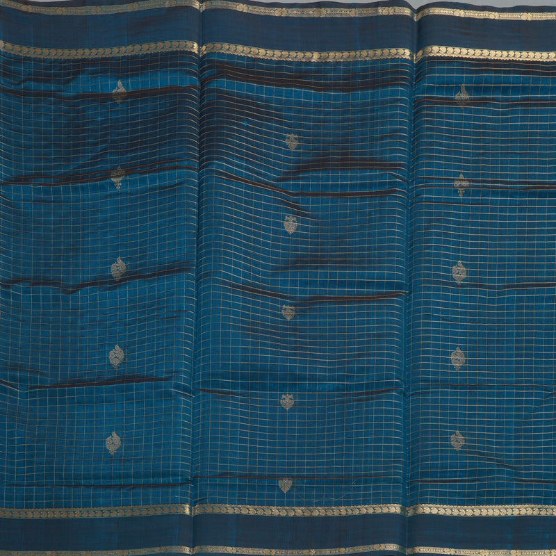 Hayagrivas Rama Blue Kanchi Silk Cotton Saree KSBE124C8-32