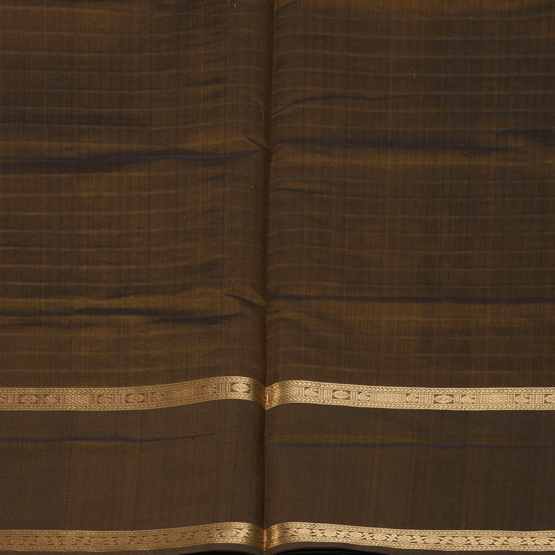 Hayagrivas Dark Gold Kanchi Silk Cotton Saree KSBE124C8-37
