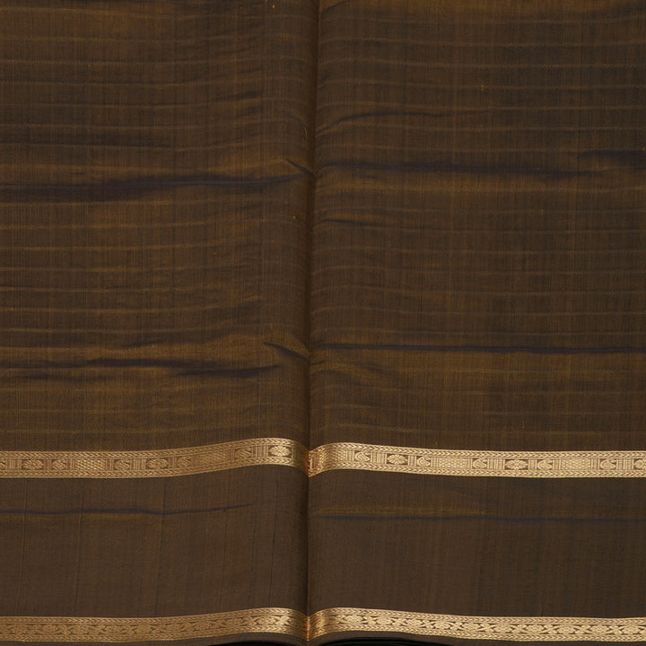 Hayagrivas Dark Gold Kanchi Silk Cotton Saree KSBE124C8-37