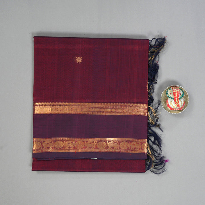 Hayagrivas Wine Kanchi Silk Cotton Saree KSBE124C8-4