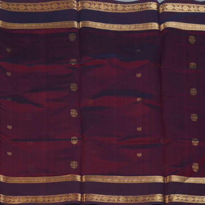 Hayagrivas Wine Kanchi Silk Cotton Saree KSBE124C8-4