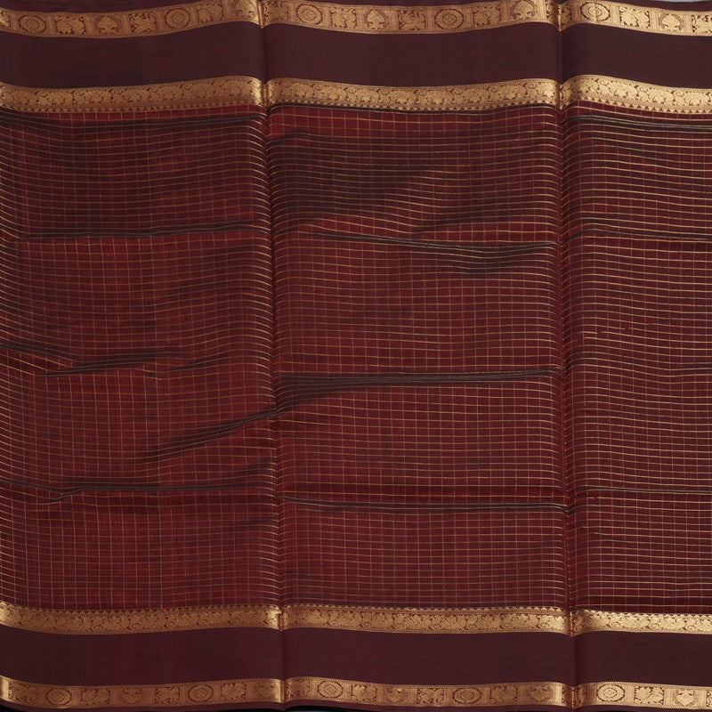 Hayagrivas Araku Maroon Kanchi Silk Cotton Saree KSBE124C8-9