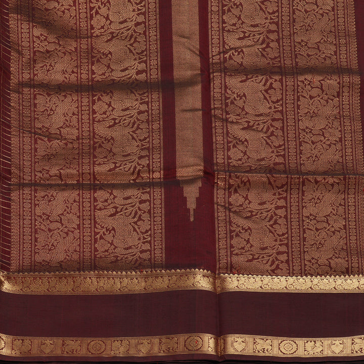 Hayagrivas Araku Maroon Kanchi Silk Cotton Saree KSBE124C8-9