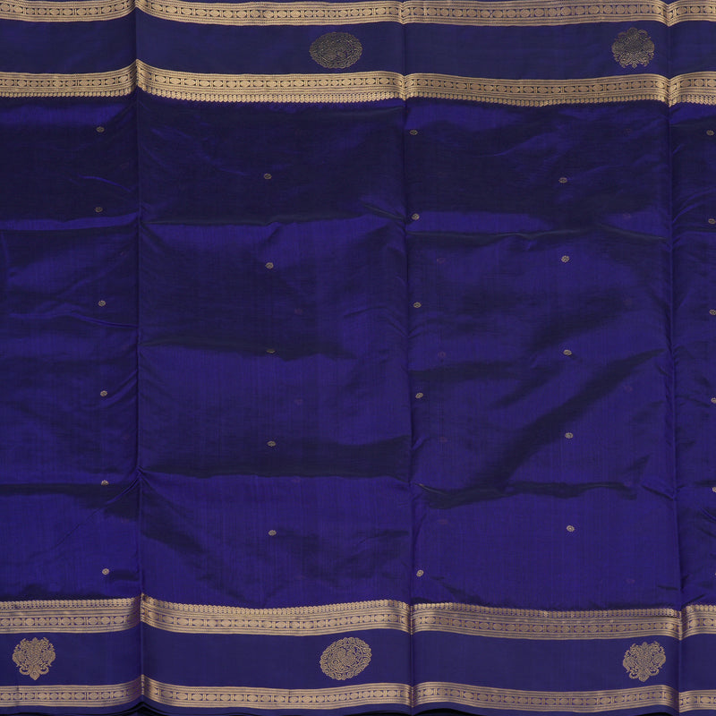 Hayagrivas MS Blue Kanchi Silk Cotton Saree KSBE124C9-1