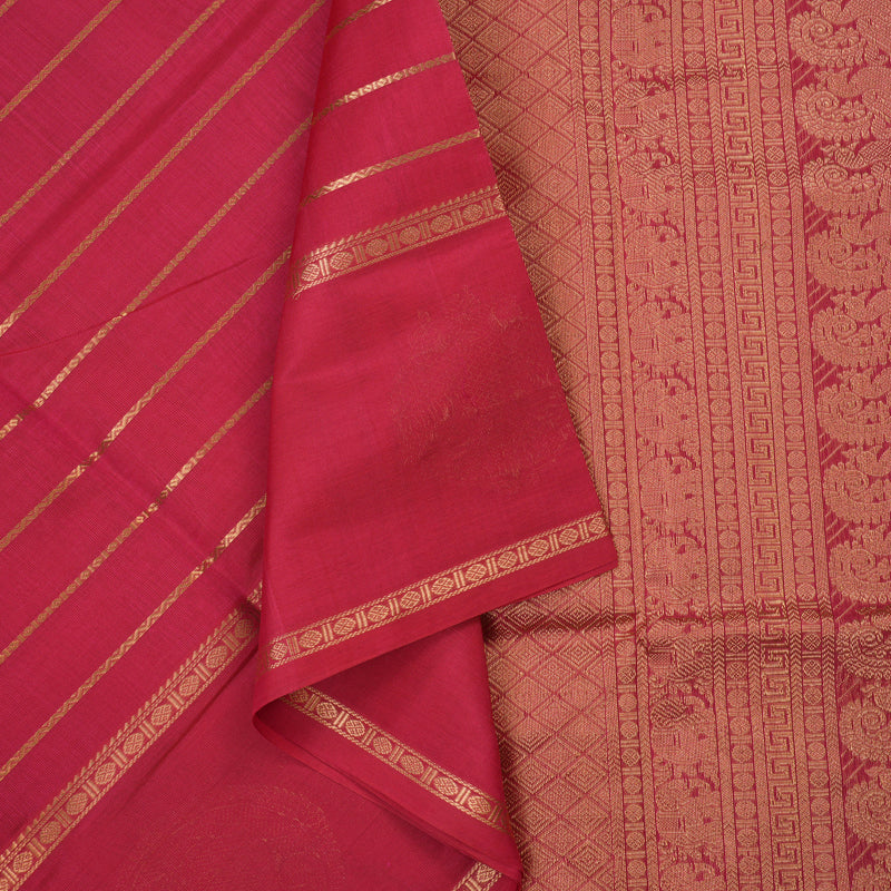 Hayagrivas Pink Kanchi Silk Cotton Saree KSBE124C9-11