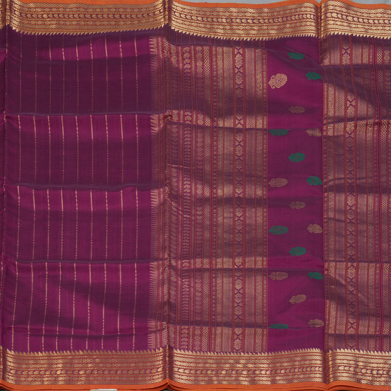 Hayagrivas Magenta Kanchi Silk Cotton Saree KSBE124C9-13