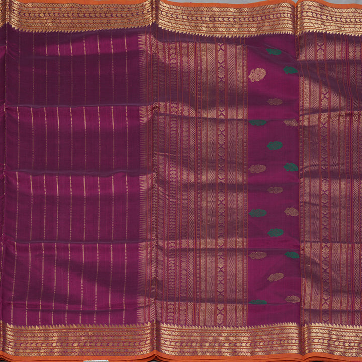 Hayagrivas Magenta Kanchi Silk Cotton Saree KSBE124C9-13