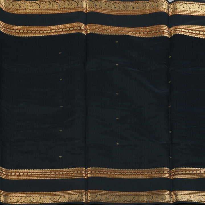 Hayagrivas Black Kanchi Silk Cotton Saree KSBE124C9-3