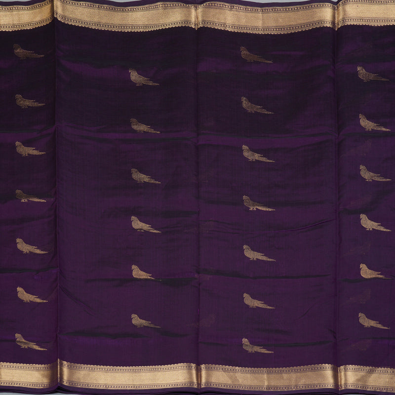 Hayagrivas Purple Kanchi Silk Cotton Saree KSBE124C9-8