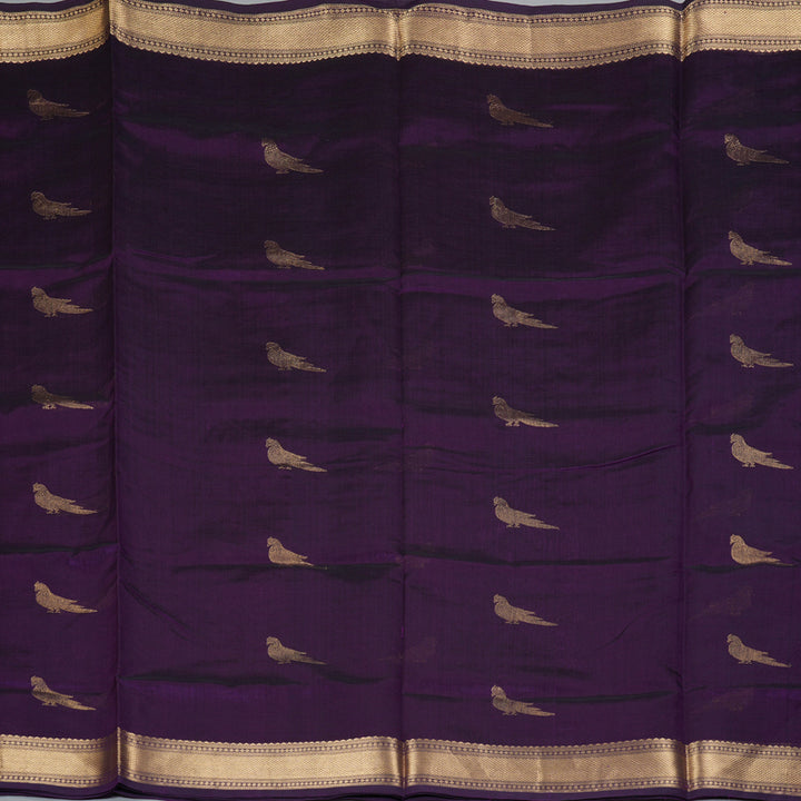 Hayagrivas Purple Kanchi Silk Cotton Saree KSBE124C9-8