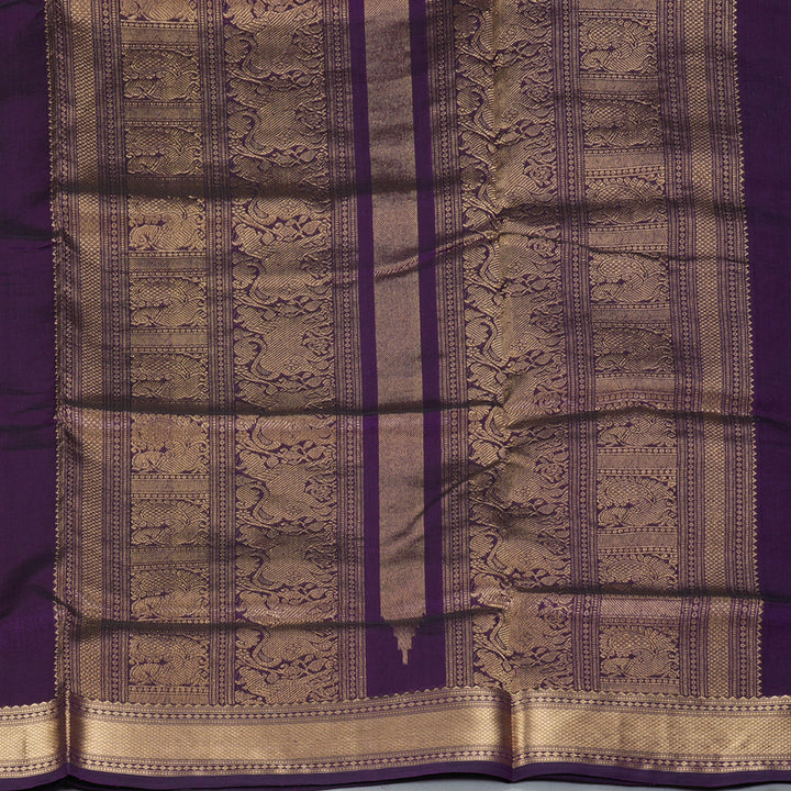 Hayagrivas Purple Kanchi Silk Cotton Saree KSBE124C9-8