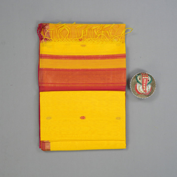 Hayagrivas Yellow Maheswari Cotton Saree KSBE125C2-11