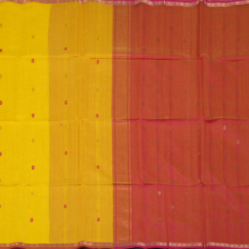 Hayagrivas Yellow Maheswari Cotton Saree KSBE125C2-11